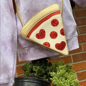Pizza cross body purse